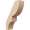 Ekena Millwork 3-inch W x 8-inch D x 12-inch H Ridgewood Rough Cedar Woodgrain TimberThane Knee Brace, Primed BRCUR03X08X12RIDRCPR - alternate 1